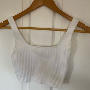 ARITZIA White Sculpt Tank Size XS